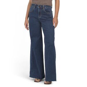 RISEN Dark High Rise Wide Leg Palazzo Jeans